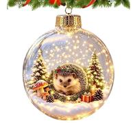 Décorations pour sapin de Noël, boules de Noël éclairées, décoration | Décoration d'arbre de Noël, 8 x 10 cm, boules de Noël lumineuses, ornements d'histoires de Noël lumineuses, pour la maison