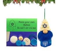 Décorations pour Sapin De Noël Breloque Pendentif GNOME Bouton sans Visage | Décorations de Noël d'Intérieur Pour Adultes, Loisirs Créatifs, Fête d'Hiver, Célébration Fenêtre Mur, Fête d'Hiver Fen