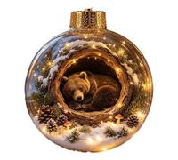 Décorations pour sapin de Noël, crèche, 9 cm | Décoration de sapin de Noël de 9 cm avec étiquette de verset de la Bible, pour fenêtre, cheminée, église, cadeau de vacances