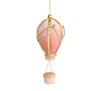 Décorations pour sapin de Noël - Décoration de Noël en forme de montgolfière, pendentif charme pour festival, pour la maison, les fêtes, le porche, la fenêtre, la porte d'entrée, le sapin de Noël
