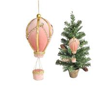 Décorations pour sapin de Noël - Décoration de Noël en forme de montgolfière, pendentif charme pour festival | pour la maison, les fêtes, le porche, la fenêtre, la porte d'entrée de l'arbre de Noël