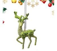 Décorations pour Sapin de Noël Décorations de fête Vertes à Paillettes | Décorations de Noël 3D à suspendre pour fenêtres, portes, lieux de travail, , pièces, maison et