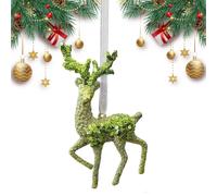 Décorations pour Sapin de Noël Décorations de fête Vertes à Paillettes | Décorations de Noël 3D à suspendre pour fenêtres, portes, lieux de travail, , pièces, maison et
