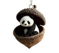 Décorations pour sapin de Noël - Décors festifs en acrylique 2D - Pendentifs animaux avec gland pour sapin de Noël | Pour seuils de chambre à balcon portes murales jardin