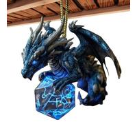 Décorations pour sapin de Noël en forme de dragon,décoration de fête avec 2D - décoration d'arbre de Noël - pour intérieur, maison, bureau, voiture, chambre, miroir