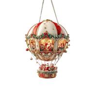 Décorations pour Sapin de Noël Pendentif Montgolfière 2D en Acrylique