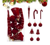 Décorations pour Sapin de Noël Pendentifs Boules Sucre d'Orge Classiques | Ornement saisonnier Noël pour Maison Fête Festival Mariage Fenêtre Entrées Manteau de Cheminée Foyer Vacances