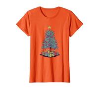 Décorations pour Sapin de Noël T-Shirt, Femme, Orange, XXL