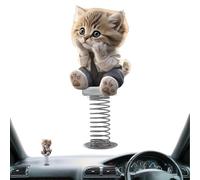 Décorations pour Tableau de Bord de Voiture - Jouet Mignon Chat Hocheur pour Tableau de Bord - Accessoires Décoratifs Intérieur Danseurs pour Amoureux des Animaux Conducteurs Hommes Femmes