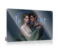 Décorations pour terrasse, décoration murale vintage - Essentiels de croisement - Romance crépusculaire : un murmure d'amour dans la nuit - Art mural rustique et humoristique (20 x 30 cm)