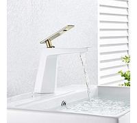 Decorations Robinet de Bassin Pont de Robinet de lavabo de Salle de Bain V-Intage Wash Hot Cold Water Bouxer Tap Grane Baignoire Robinet, Robinet de Salle de Bain chromé Beautiful
