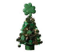 Décorations Saint-Patrick - Couronnement d'arbre Brillant en Trèfle - Ornements et Fournitures de Fête pour la Saint-Patrick,pour Célébration Salon Bureau Chambre Cuisine