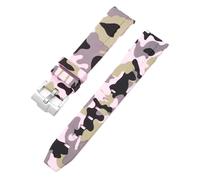 Decorations Sangle de Camouflage CXYWBD pour pour Moonswatch End End Silicone Rubber Bracelet Men Woard Watch Band Accessoire 20 mm Beautiful