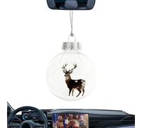 Décorations Série Merveilles Animales - Boules De Noël Transparentes En Plastique Aux Animaux Vifs | Ornements De Sapin Style Naturel | Souvenirs De Fêtes Pour La Maison, Le Bureau Et La Décoration Fe