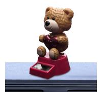 Décorations solaires pour tableau de bord auto Figurines d'animaux dansants