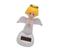 Décorations solaires pour tableaux de bord : figurine d'ange de 4,3 x 2,7 x 2 pouces, tête tremblante | jouet de danse Bobble, accessoire de véhicule automobile, pour rétroviseur INT