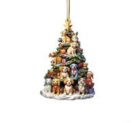 Décorations Suspendues Livres Acryliques 5PCS 8cm Sapin de Noël Unique | Matériau acrylique Représentation artistique de livres Utilisation intérieure et extérieure