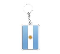 Décorations Suspendues Porte-clés en acrylique à suspendre pour clés et sacs, drapeaux de 18 pays, ornement décoratif, parfait pour les vacances, les fêtes, voyages, souvenirs (J, 4 3x3x0 5cm)