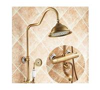 Decorations Système Antique thermostatique 8 Pouces avec Une à Eau Froide Chaude Ensemble Combo Multifonction Double poignées de Douche Beautiful