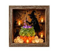 Décorations Table Halloween Kit DIY Boîte à Souvenirs LED en Pierres de