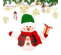 Décorations Thème Bonhomme de Neige | Pièce maîtresse Avec Éclairage De Bonhomme De Neige | Décoration De Noël Pour La Maison,Pour La Fête D'Hiver Maison Vacances Bureau Intérieur Salle À Manger Table