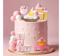 decorations toppers gâteau bébé fille inscription oh bébé c'est une fille | decorations toppers gâteau bébé fille inscription oh bébé c'est une fille baby shower anniversaire accessoires rose couleur