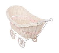 Décorations tricotées pour poussette, centre de carrosse - Panier de mariage rustique fait à la main | Récipient de rangement léger et esthétique pour décoration de mariage - Excursions de pique-nique