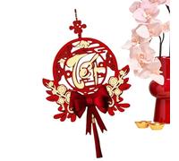 Décorations vietnamiennes, décorations à suspendre pour couples 2026 | Bannière de festival du printemps avec pompon - Pour festival, événements, restaurant, célébrations saisonnières, maison, salon