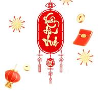 Décorations Vietnamiennes Pour Le Nouvel An | Décorations De Fête Du Printemps Vietnamien 2025 | Faveurs De Nouvel An En Tissu Flotté | Décorations De Festival À Thème Zodiaque Se