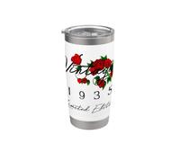 Décorations vintage pour 91e anniversaire 1935 91 ans Gobelet isotherme en acier inoxydable double paroi