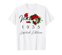 Décorations Vintage pour 91e Anniversaire 1935 91 Ans T-Shirt Graphique avec Valeur