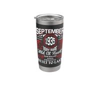 Décorations vintage pour anniversaire de septembre 1935 Gobelet isotherme en acier inoxydable double paroi