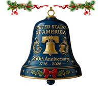 Decorative Bell - Iron 6 x 6 cm | Aluminium Ship Bell with Vintage Embossed Design, Park, Fireplace | Copper Belle, Décorative, Element for DIY Crafts Polyvalent, Use as Wind Chime Door Belt