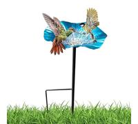 Decorative Bird Bath, Outdoor Garden Feeder, Water Ornament with Clear Grip, Patio Lawn Deck Accessory, Pathway Sculpture with Smooth Build, Bird Figurine for Bee Butterfly Hummingbird Backyard