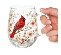 Decorative Botanical Drinking Tumbler Elegant Nature Beverage Glassware