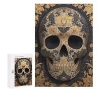 Decorative Carved Wooden Skull Puzzle 1000 Pièces Educa Jouet en Bois Cadeau Unique Décoration Intérieure Jeu Éducatif Challenge Toy Adultes Et Enfants À Partir De 14 Ans 300 PCS