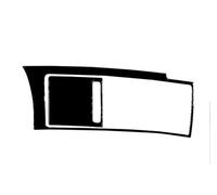 Décorative Couvercle Autocollant D'intérieur Voiture Noir Piano Pour A6 Pour C6 S6 Changement Vitesse Sortie D'air Compteur Vitesse Volant Combinaison Lève-vitre