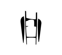 Décorative Couvercle Autocollant D'intérieur Voiture Noir Piano Pour A6 Pour C6 S6 Changement Vitesse Sortie D'air Compteur Vitesse Volant Combinaison Lève-vitre