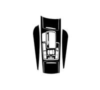Décorative Couvercle Autocollant D'intérieur Voiture Noir Piano Pour A6 Pour C6 S6 Changement Vitesse Sortie D'air Compteur Vitesse Volant Combinaison Lève-vitre