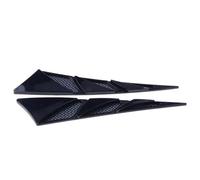 décorative débit d'air prise Autocollant Sortie D’air Latérale Voiture Pour Aile Couverture Ventilation Capot Forme Branchies De Requin Prise D’air Spoiler Grille De Course Garniture(Black)