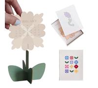 Decorative Desk Calendar, Artistic Monthly Planner, 2026 Desk Statue with Creatives Design, Tabletop Scheduling Tool, Monthly Organizer with Elegant Style, Planning Accessory for Classroom & Dorm