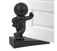 Decorative Door Wedge - Rubber Door Stopper for Safety, Draft Prevention with Anti Slip Function, Fun Cartoon Doorstop for Home Office Bedroom Apartment, 3.54x1.97x1.18 in
