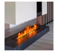 Decorative Fireplace with Insert, Water Vapor Humidifier with 3D Atomizer Flame, 3mm Ultrathin Top Panel (70cm)