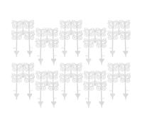 Decorative Garden Fence, Butterfly Border Panels, 11.02x6.5 inches, 10-Piece No Dig Edging, Weather-Resistant Material, Ideal for Dog Yard, Flower Bed, Patio, Outdoor Landscaping