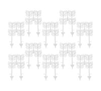 Decorative Garden Fence, Butterfly Border Panels, No Dig Edging Barrier, 11.02x6.5 Inches, 10 Piece Animal Protection Set, Sturdy Outdoor Design, Yard Flower Bed Patio Use