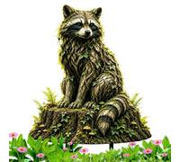 Decorative Garden Stakes 2D Acrylic - Animal Funny Realistic Mossy Yard for