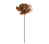 Decorative Garden Stakes, Flower Shape Metal Art, 25.98x5.91 inch Stake with Easy Install, Rustproof Steel Garden Decor, Yard Ornament with Floral Design, Outdoor Decoration for Porch Walkway