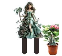 Decorative Garden Stakes, Garden Decor, Acrylic Fairy Garden Stake Signs, 20cm 7.87 inches, Fade-Resistant, Outdoor Art Decoration for Porch Balcony Lawn Patio Backyard Flower Bed