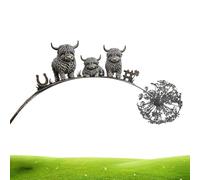 Decorative Garden Stakes , Metal Outdoor Sculpture Animals on A Branch