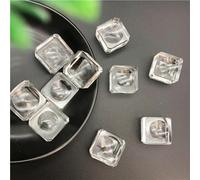 Decorative Ornaments Clear Square Dimple Crystal Ball Display Bases Table Holder Stand Home Gift Quartz Crystals (Size : 30mm)